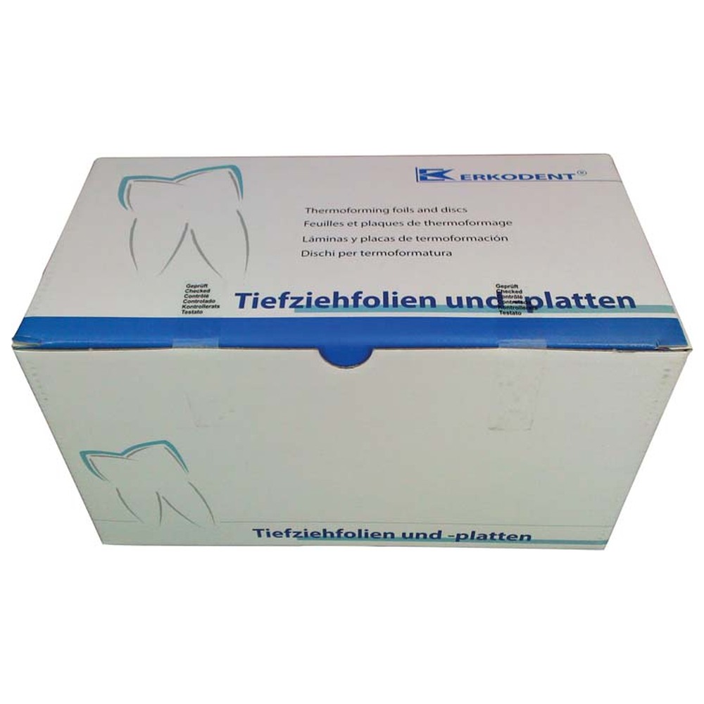 ERKODENT Erkoflex 95 - Packung 50 Stück transparent, Ø 120 mm, Stärke 4 mm