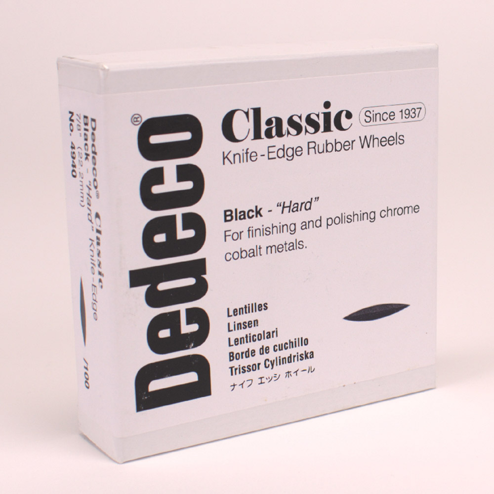 Dedeco Gummipol. Linse schw.22mm Pa