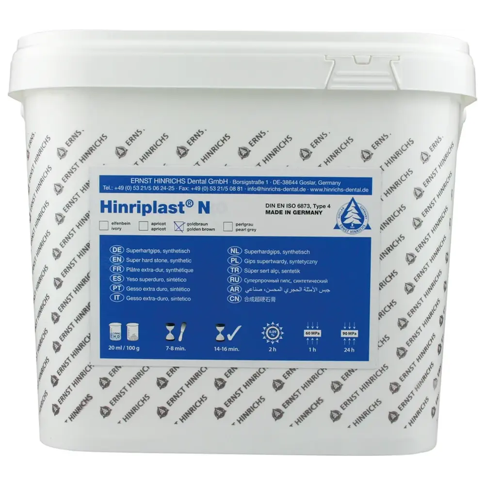 ERNST HINRICHS Hinriplast® N - Eimer 10 kg Naturgips goldbraun