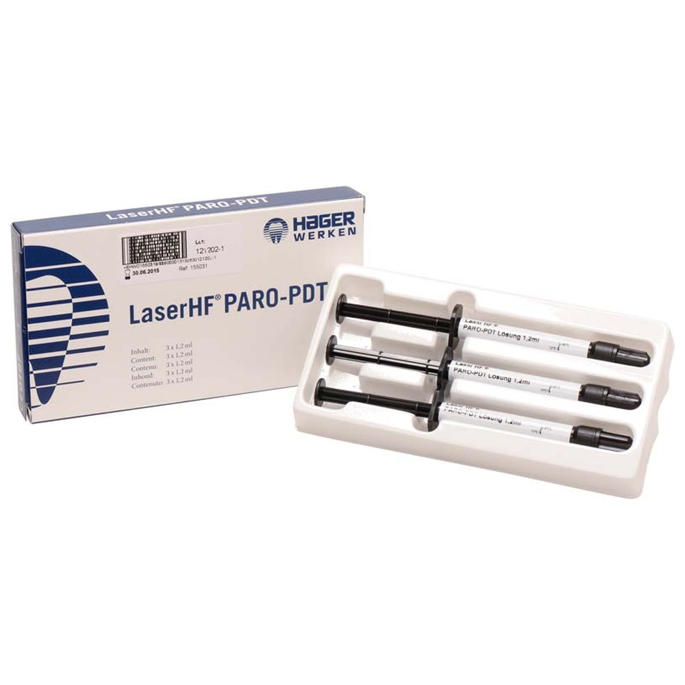 Hager & Werken LaserHF® PDT Lösungen - Packung 3 x 1,2 ml Spritze