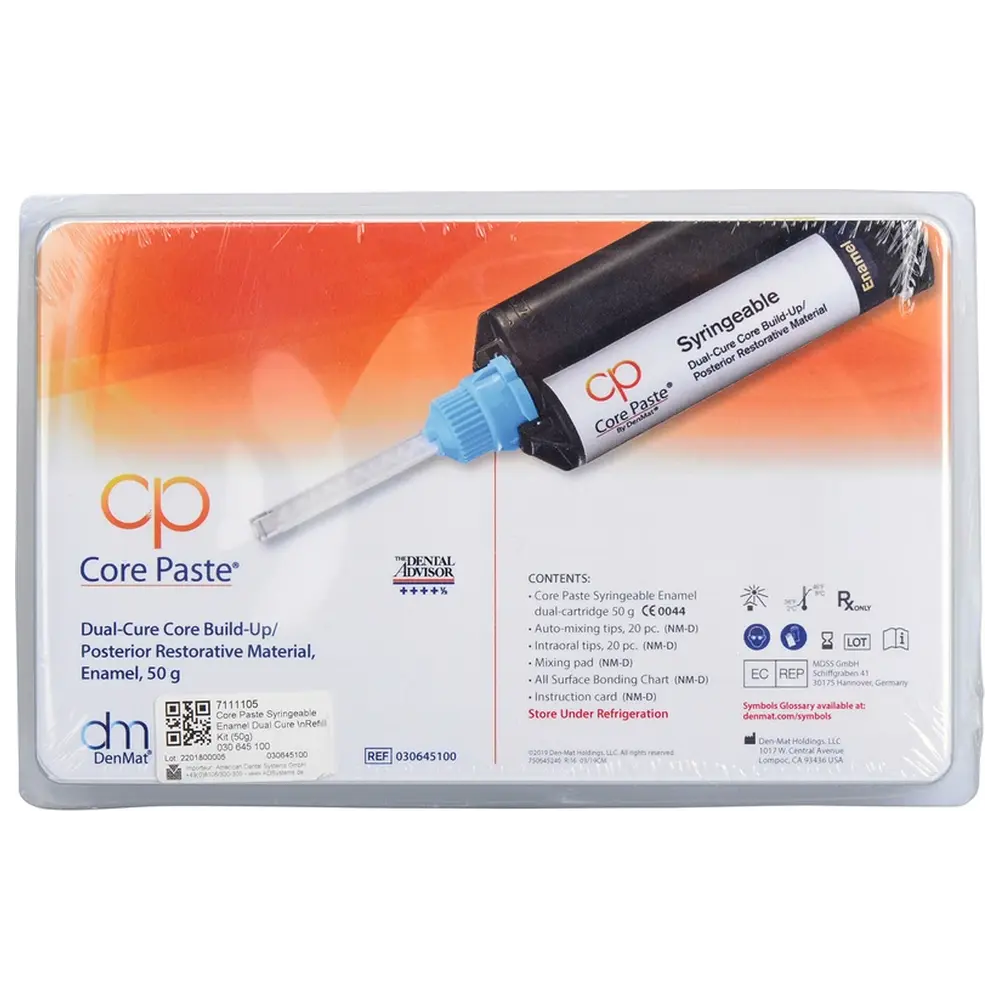 American Dental Core Paste - Refillkit 50 g Kartusche enamel, dualhärtend, Zubehör
