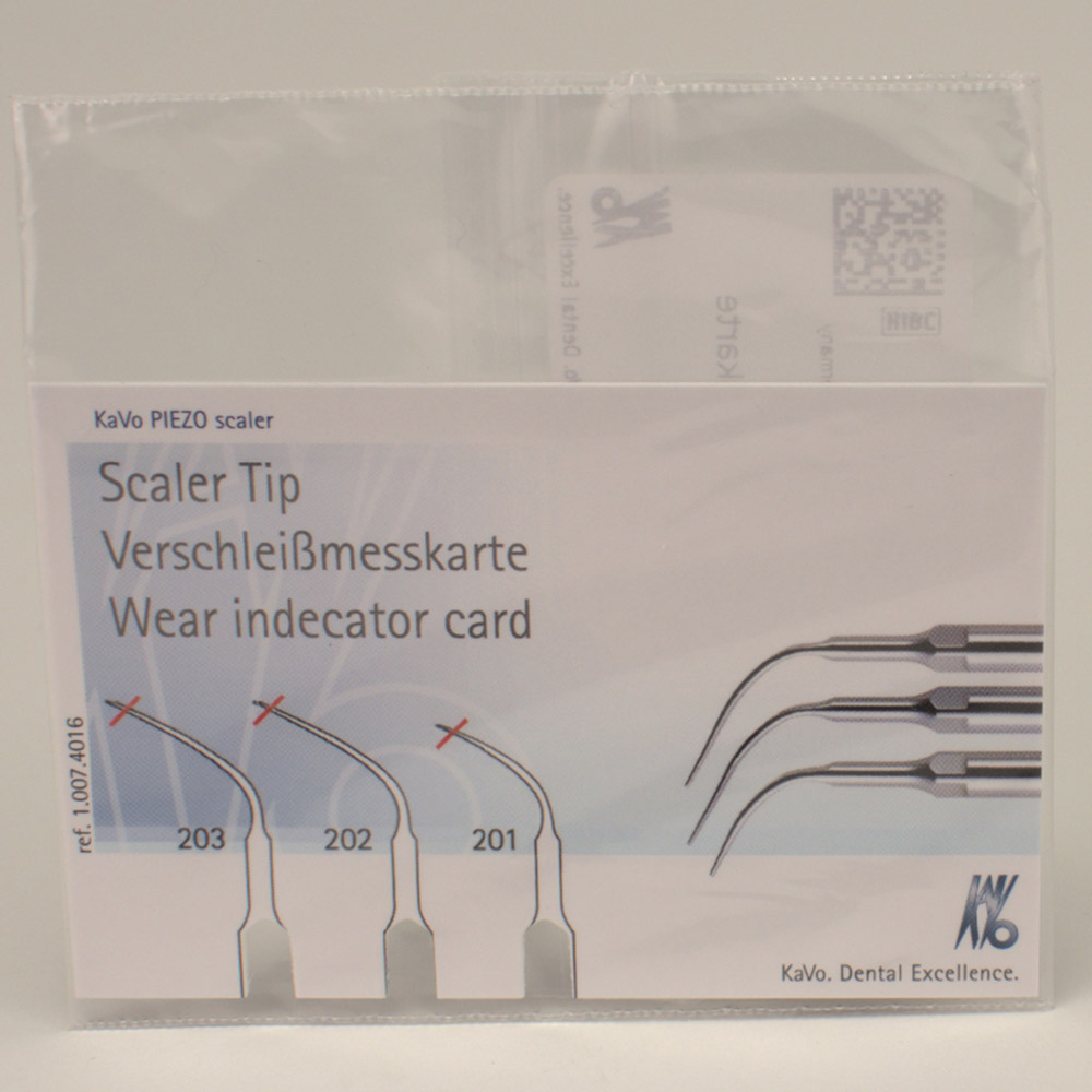 PIEZO Scaler Tip Verschleißmesskarte St