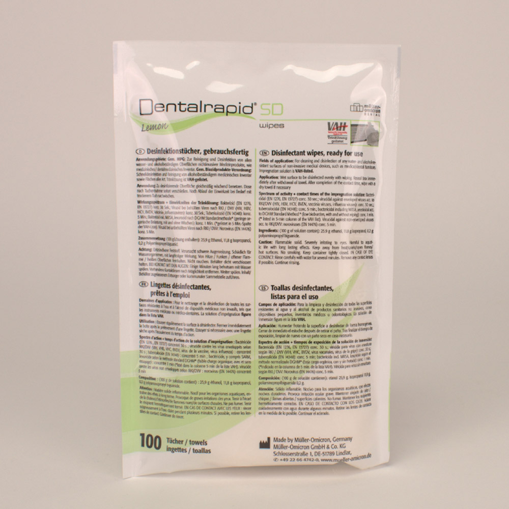 GX239473_Dentalrapid_SD_wipes_lemon_S_100St_Nfpa Dentalrapid SD wipes lemon S 100St Nfpa