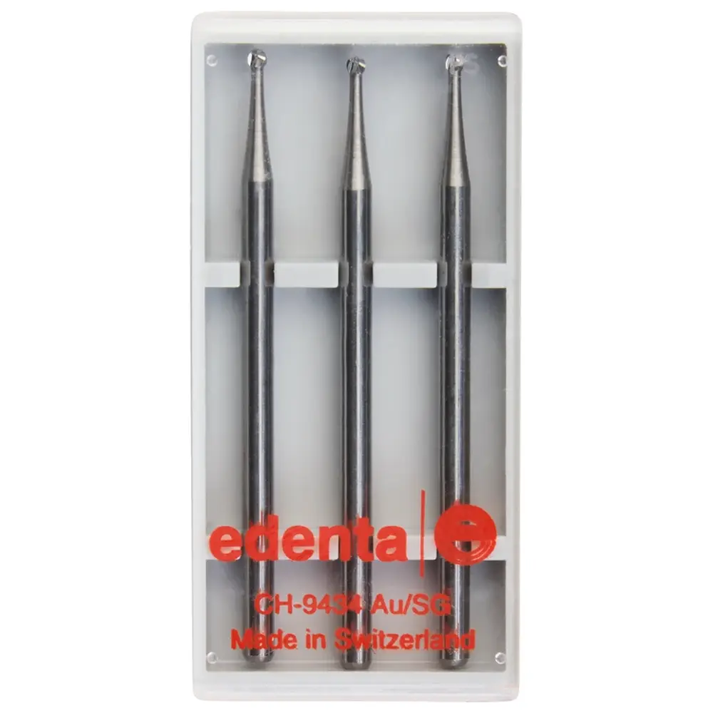 Edenta Chirurgie Fräser HM C141 - Packung 3 Stück HP, Figur 001, ISO 014