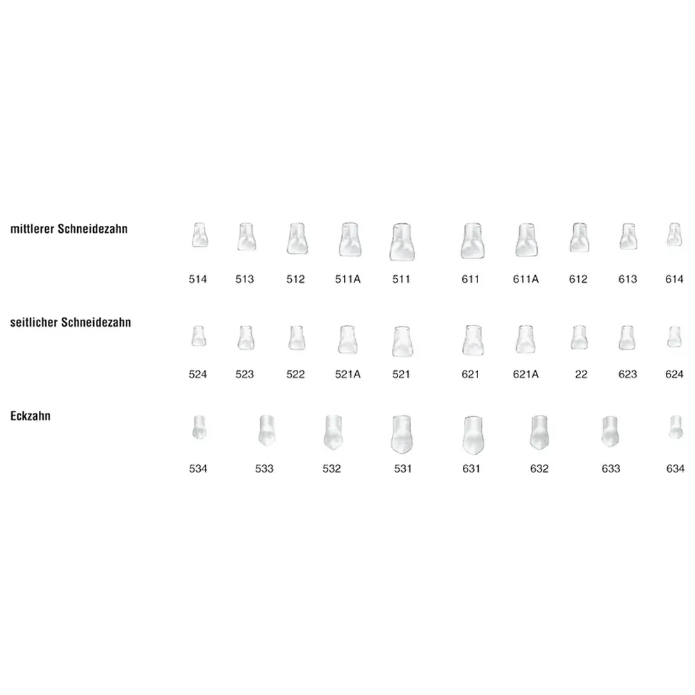 frasaco Strip-Kronen Kinder Klar - Packung 5 Stück Nr. 622