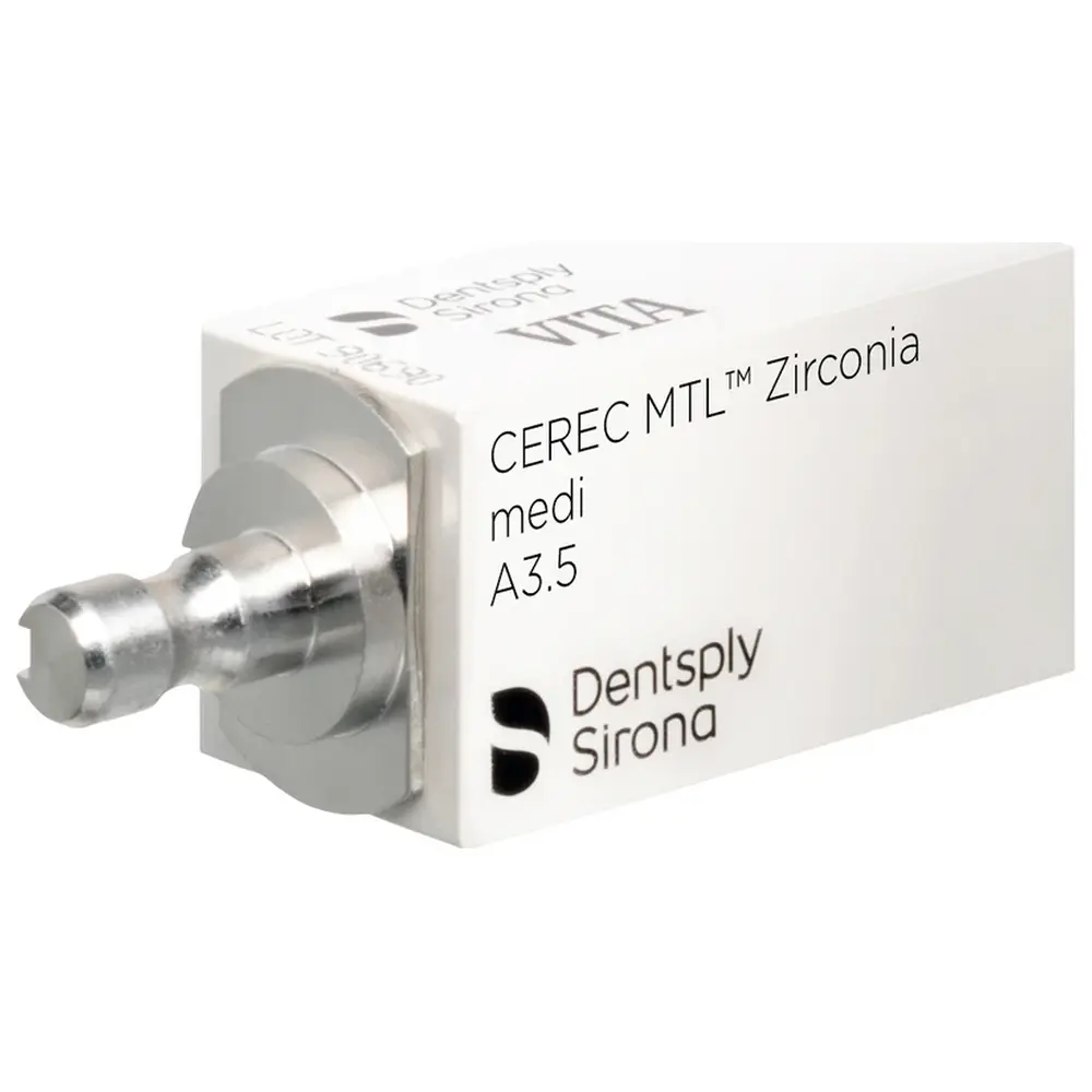 213156_CEREC_MTL_Zirconia__Packung_2_Stueck_medi_A35 Dentsply Sirona CEREC MTL™ Zirconia - Packung 2 Stück medi A3,5