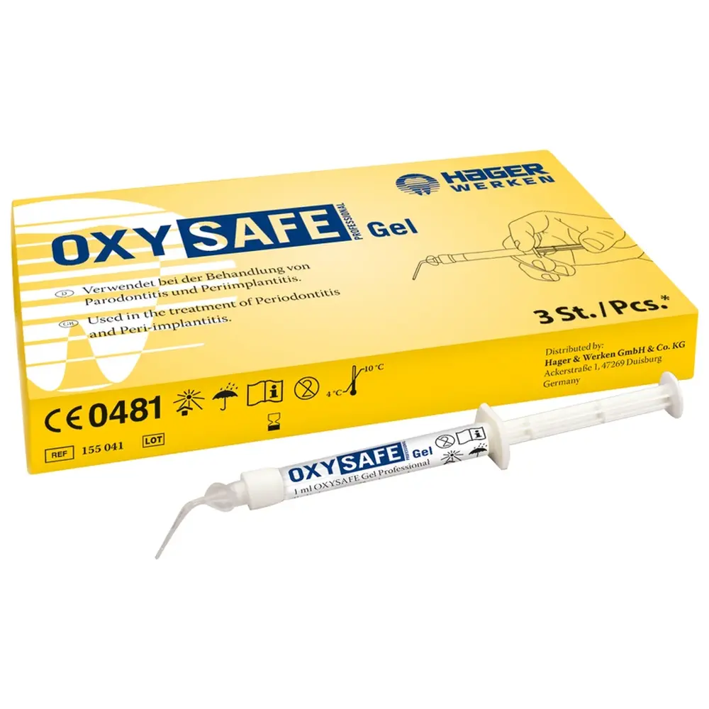 Hager & Werken OXYSAFE® Professional - Packung 3 x 1 ml Spritze