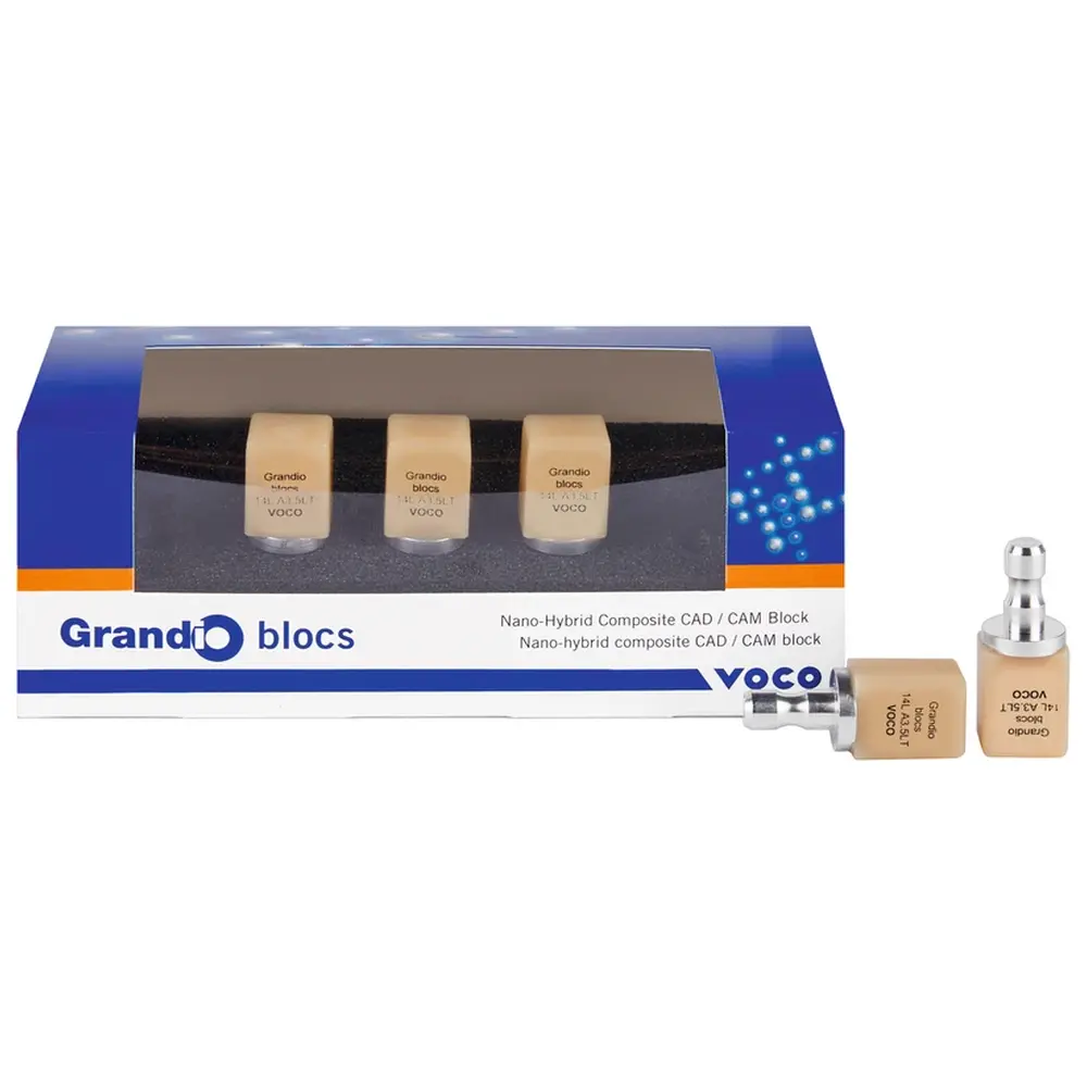 VOCO Grandio® blocs - Packung 5 Stück Gr. 14L, A3,5 LT