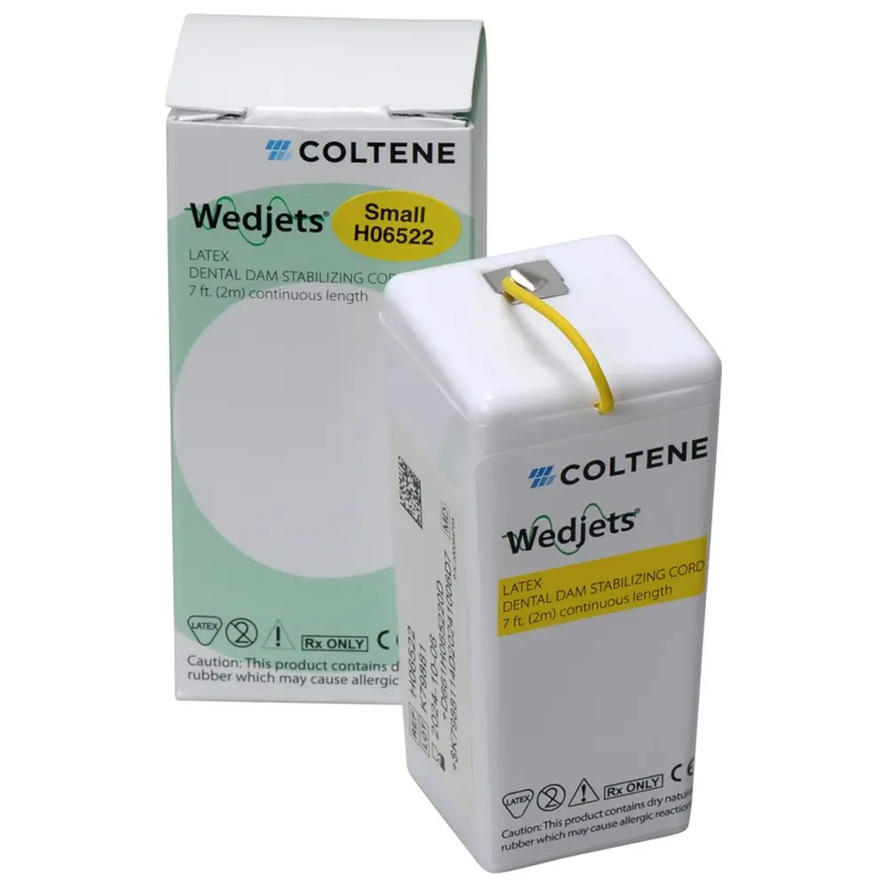COLTENE HYGENIC® Wedjets® Befestigungsschnur - Rolle 2,3 m gelb, mittel