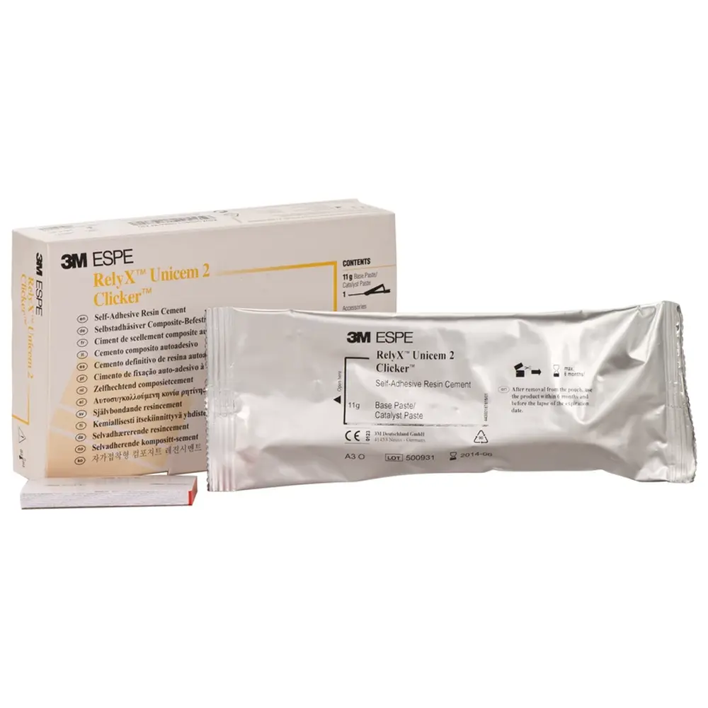 Solventum Dental Solutions RelyX™ Unicem 2 Clicker - Packung 11 g Clicker Dispenser A3 opak, 1 Anmischblock