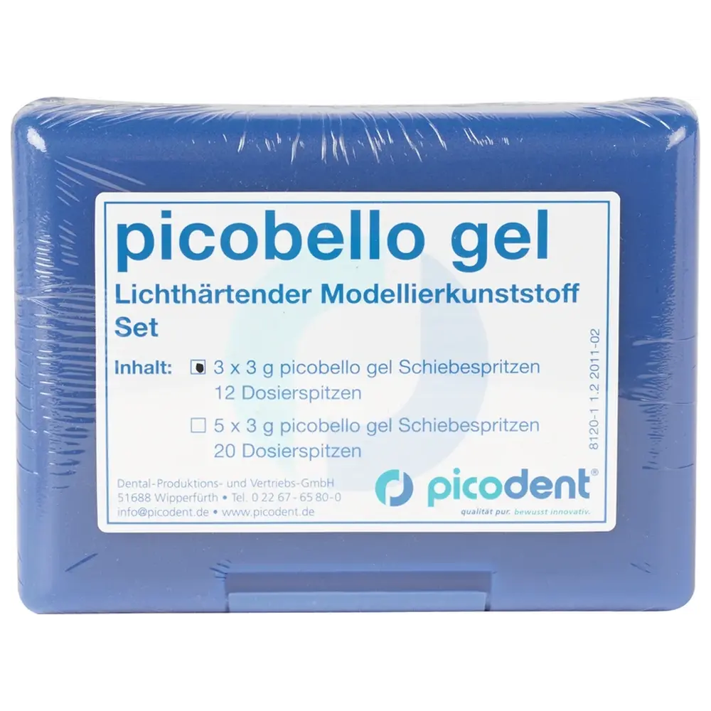 picodent picobello gel - Set 3 x 3 g Spritzen, 12 Dosierspitzen