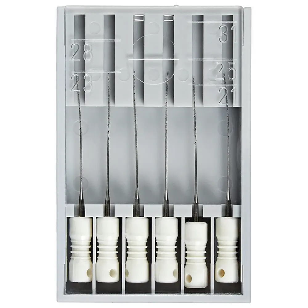 Edenta Nervnadeln 9107 - Packung 6 Stück weiß ISO 025