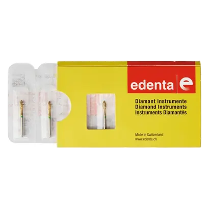 Edenta DIACUT V368 - Packung 5 Stück grün grob, FG, Figur 257 Knospe, 5 mm, ISO 023