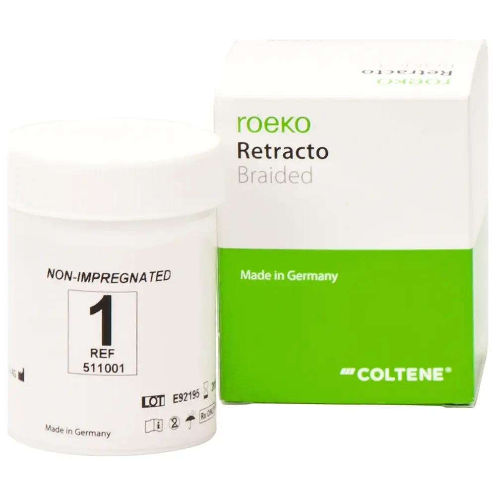 COLTENE roeko Retracto, geflochten - Packung 225 cm Retraktionsfaden nicht imprägniert fein