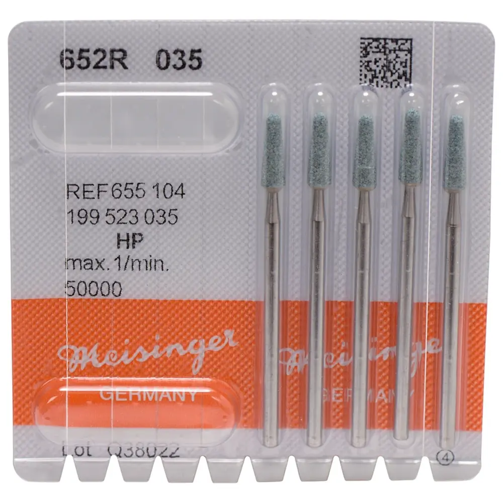 Hager & Meisinger Keramische Schleifer 652 - Packung 5 Stück grün mittel, HP, Figur 199, 10,5 mm, ISO 035