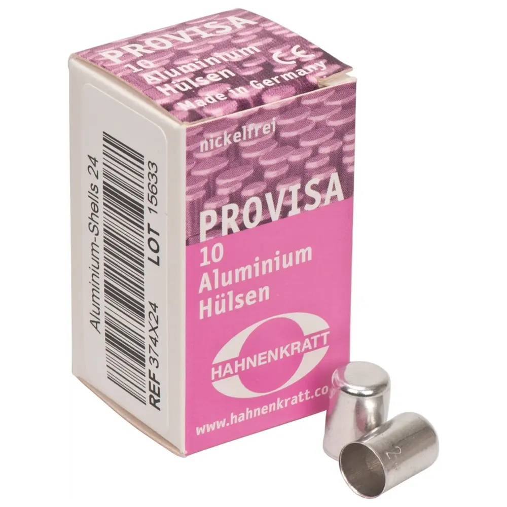 HAHNENKRATT PROVISA Schutzhülsen Aluminium - Packung 10 Stück 24