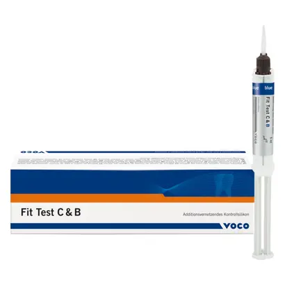 VOCO Fit Test C&B - Packung 5 ml QuickMix Spritze, Mischkanülen Typ 9