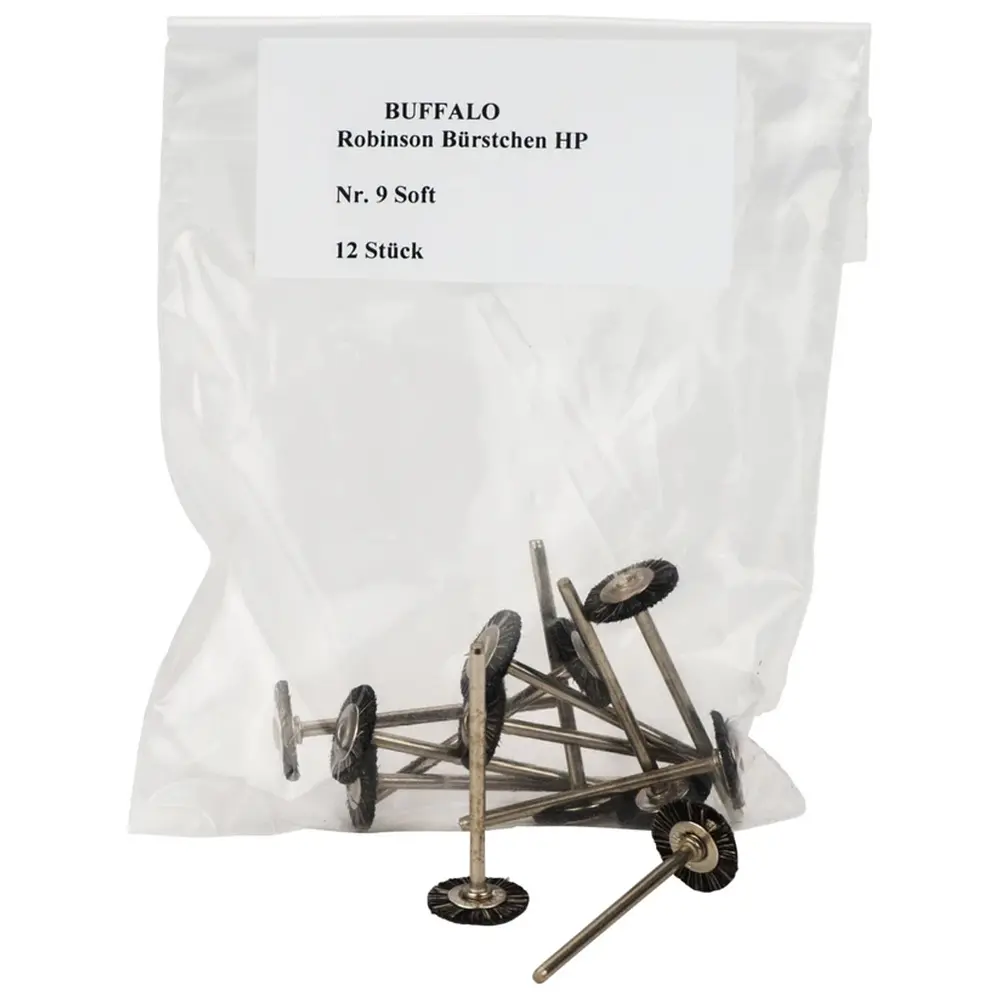 A-1 Dentalvertrieb Abbott-Robinson-Bürsten - Packung 12 Stück Nr. 9, Soft A-1 Dentalvertrieb Abbott-Robinson-Bürsten - Packung 12 Stück Nr. 9, Soft