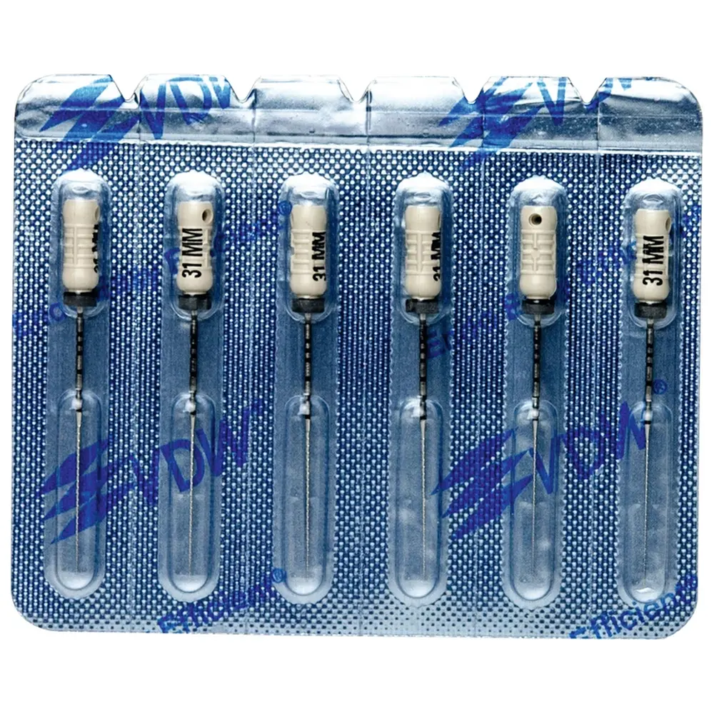 VDW STERILE Hedstroem Feilen - Blisterpackung 6 Stück 31 mm ISO 015