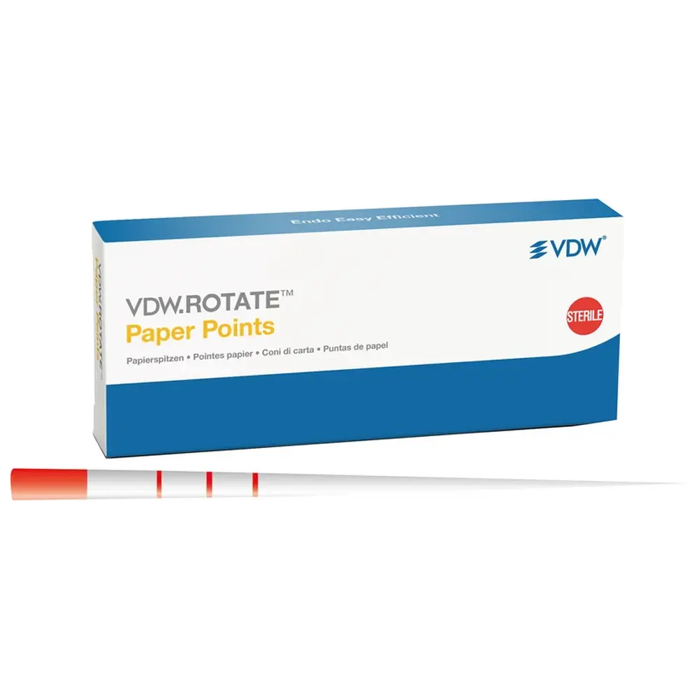 VDW.ROTATE™ Paper Points - Packung 180 Stück Taper.04 ISO 060