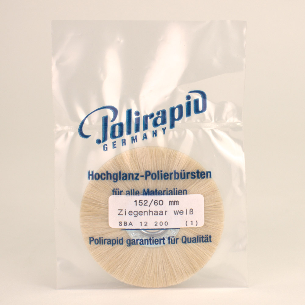 Schmalbürste AK Ziege weiß Ø60mm St