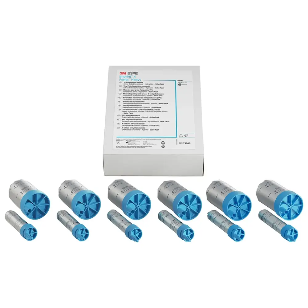 Solventum Dental Solutions Imprint™ 4 Penta™ Heavy - Value Pack 6 x 300 ml Basispaste, 6 x 60 ml Katalysator Heavy