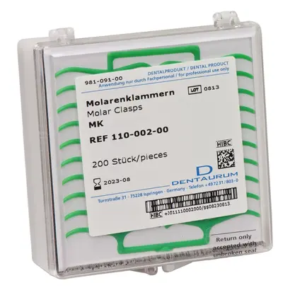 Dentaurum GmbH & Co. KG Molarenklammer grün Pa 200