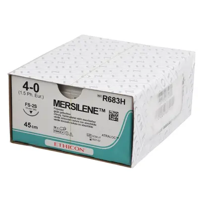 Ethicon Inc. MERSILENE grün geflochten FS2 45cm 4-0 Pa 36