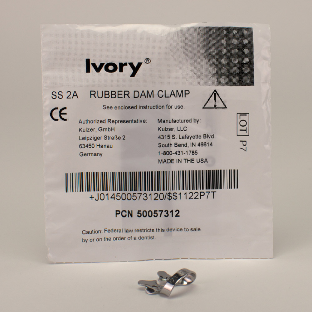 GX67052_Kofferdam_Klammer_Ivory_Nr__2A__St Kofferdam Klammer Ivory Nr. 2A St