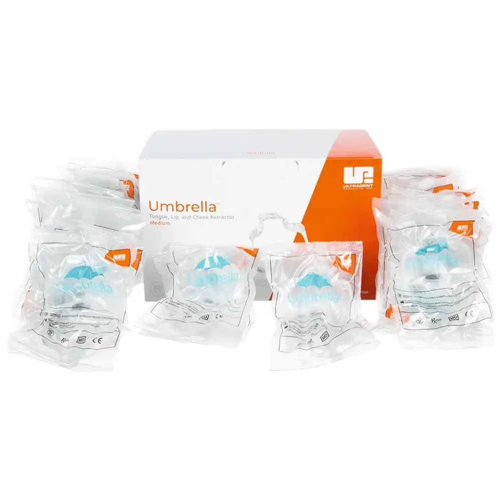 Ultradent Products Umbrella™ Zungen-, Lippen- und Wangenhalter - Packung 40 Stück medium