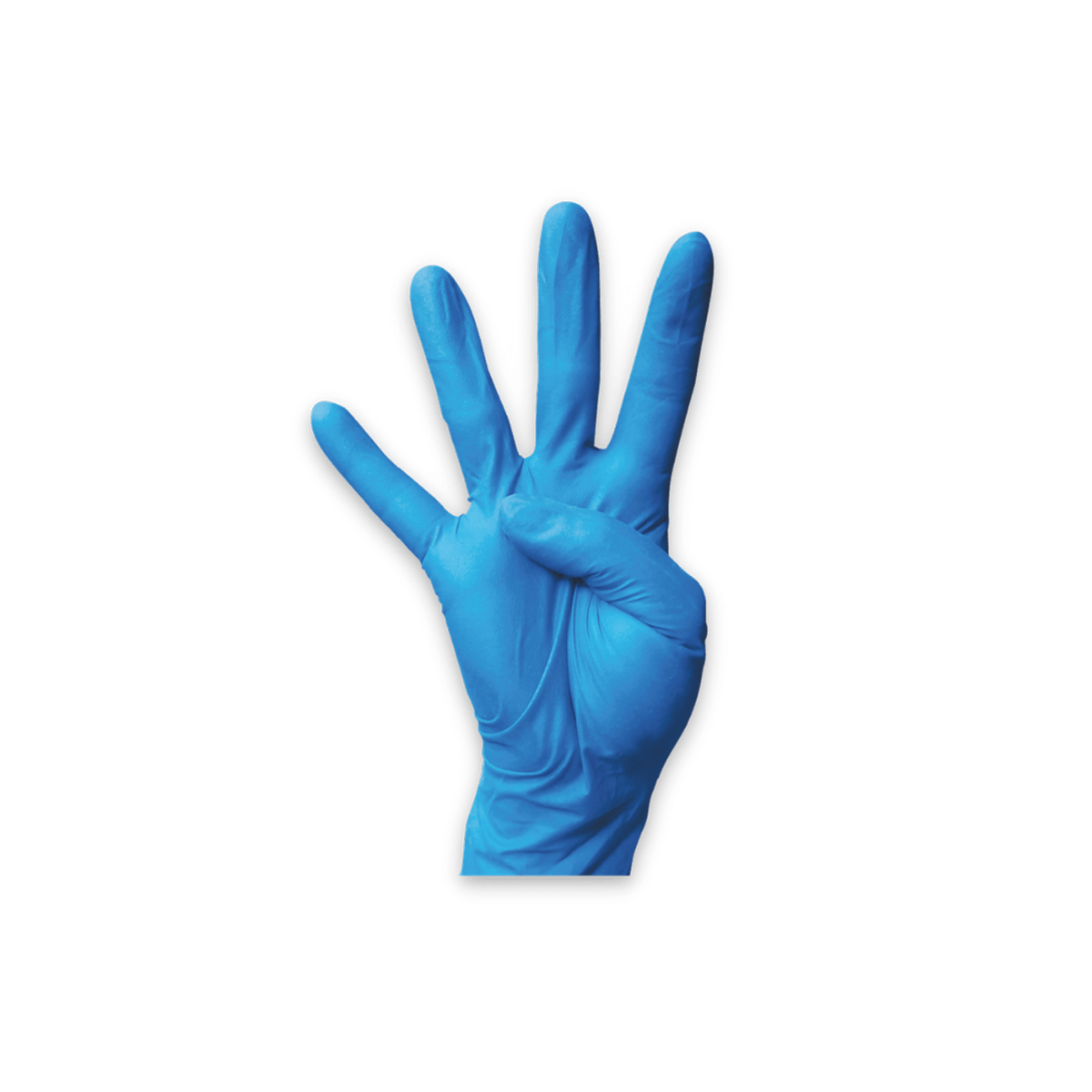Monoart Einmalhandschuhe Nitril Farbe: blau Größe: M