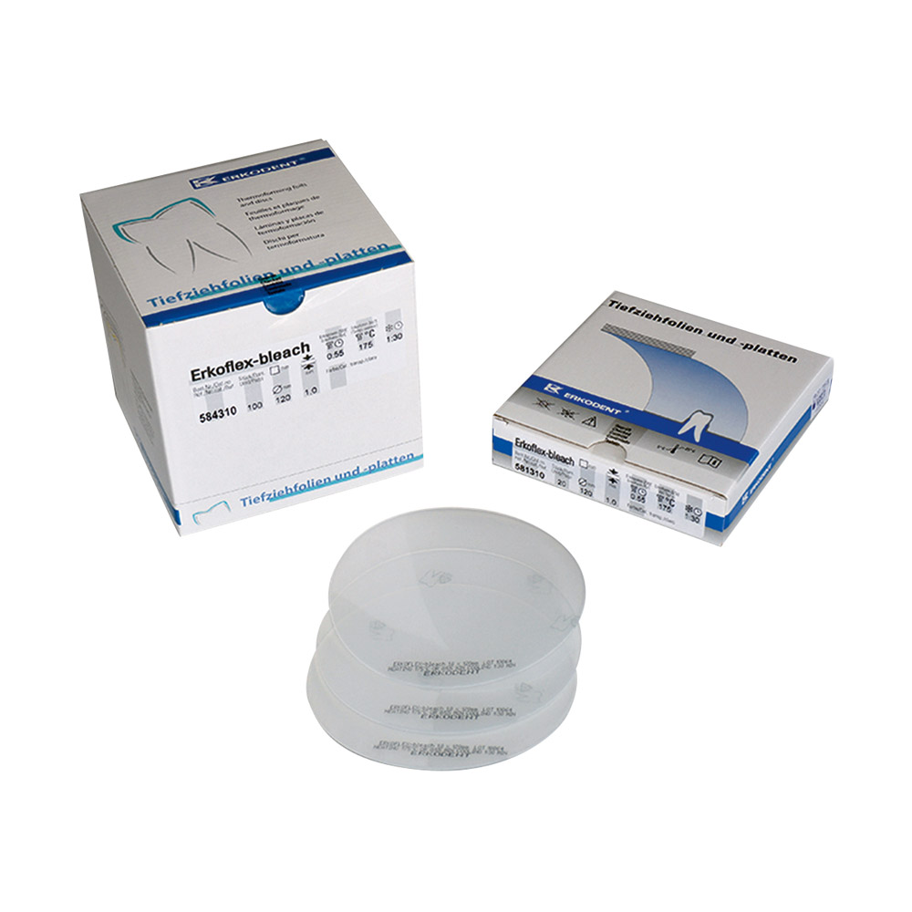 Erkoflex-bleach 1,0/125x125mm tran. 20St