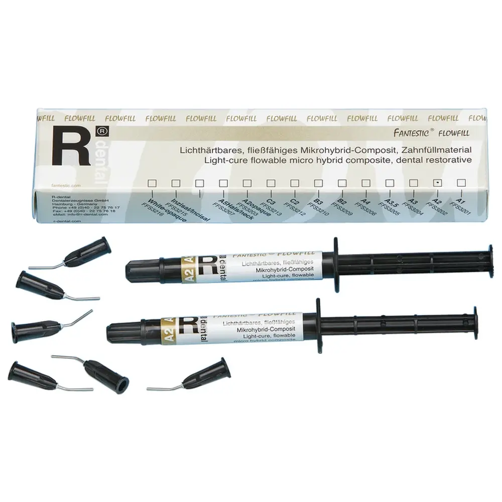 R-Dental FANTESTIC® FLOWFILL - Packung 2 x 2 ml Spritze A2, 6 Applikationskanülen