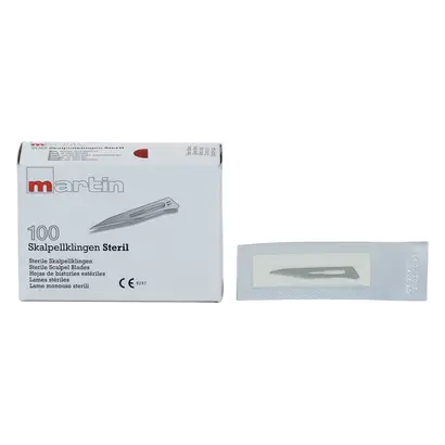 KLS Martin SE & Co. KG Skalpellklingen Fig.11 steril 10-155-11-04 Pa 100 KLS Martin SE & Co. KG Skalpellklingen Fig.11 steril 10-155-11-04 Pa 100