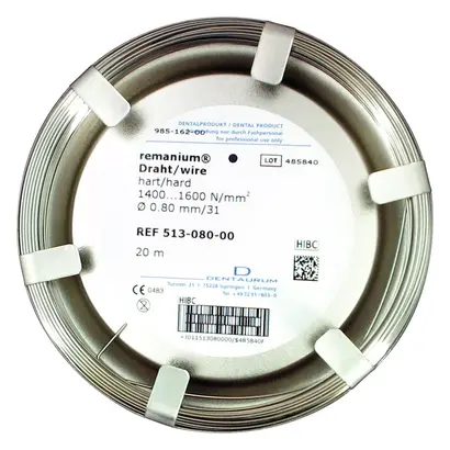 Dentaurum GmbH & Co. KG remanium Draht rund hart D0,80mm/31 Rolle