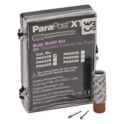 COLTENE ParaPost® XT™ Titanstifte - Nachfüllpackung 30 Stück Ø 0,9 mm, braun