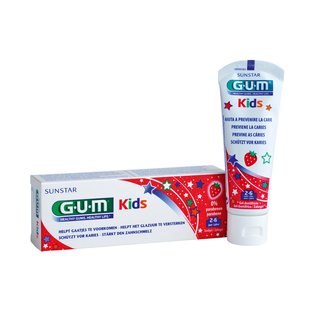 GUM Kids Zahngel Erdbeere 3+ 50ml
