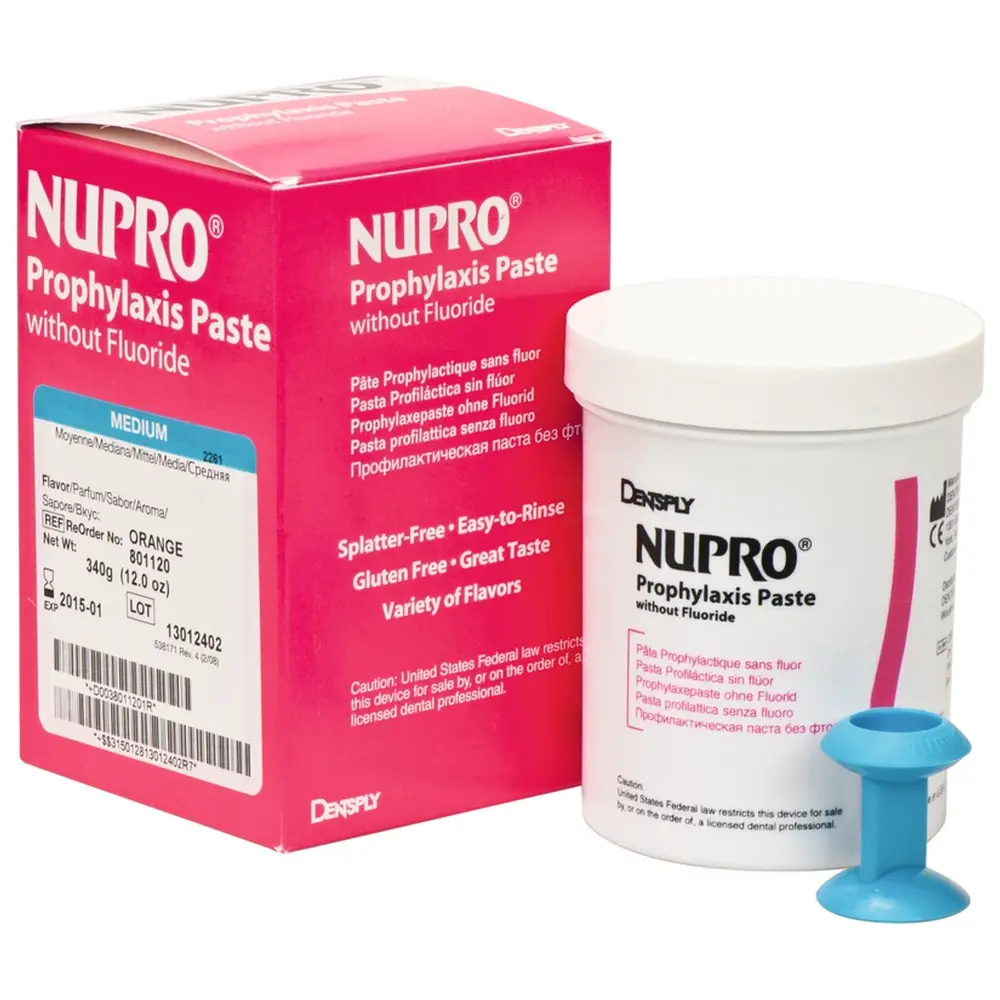 Dentsply Sirona NUPRO® ohne Fluoride - Packung 340 g mittel, Orange