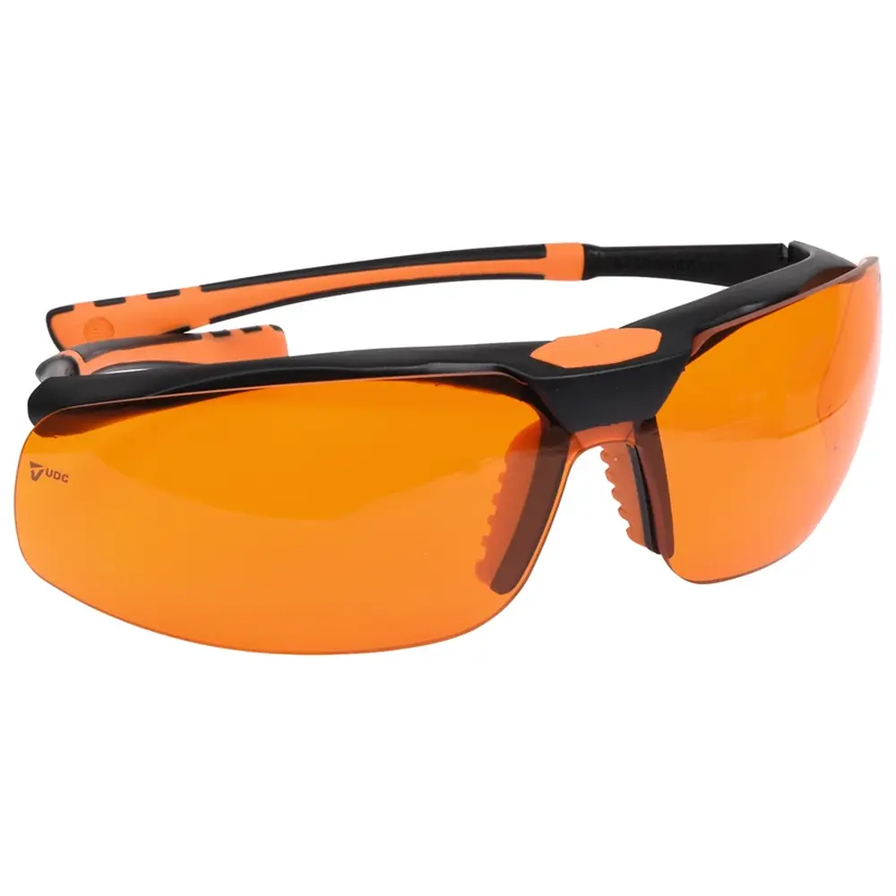 Ultradent Products UltraTect™ Schutzbrillen - Stück Gestell schwarz, Gläser orange
