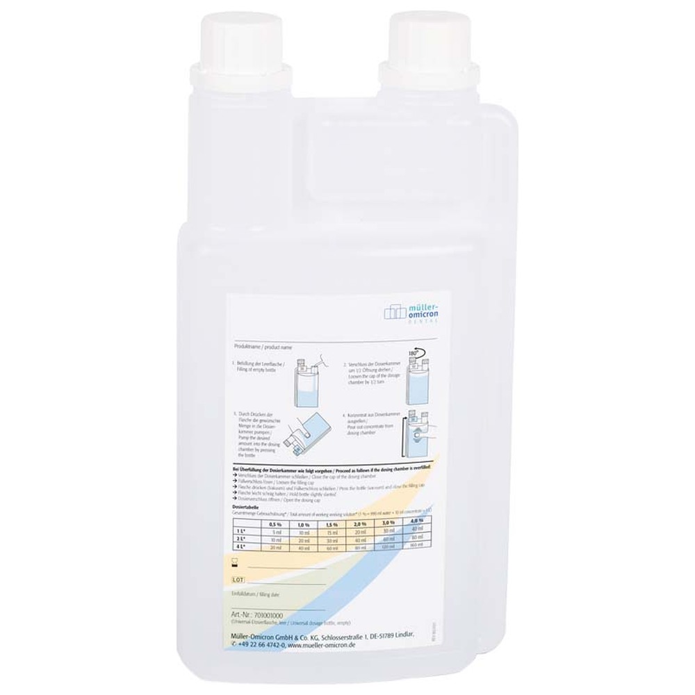 Müller-Omicron Universaldosierflasche leer - Flasche 1 Liter leer