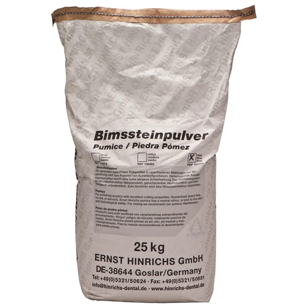 ERNST HINRICHS Bimssteinpulver - Sack 25 kg fein ERNST HINRICHS Bimssteinpulver - Sack 25 kg fein