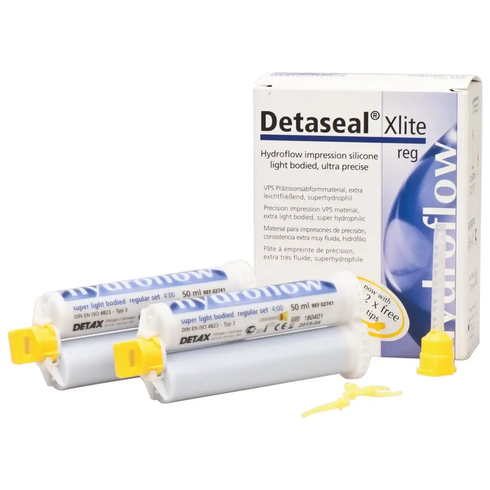 DETAX Detaseal® hydroflow Xlite - Standardpackung 2 x 50 ml Doppelkartusche regular, Zubehör