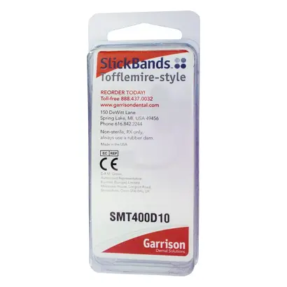 Garrison Dental Solutions Composi-Tight Slick Bands bleitot grün right-curve Pa 100