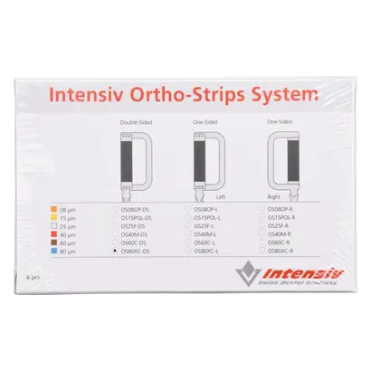 Intensiv SA Ortho-Strips System beidseitig OS80XC-DS/6 Pa 6 Intensiv SA Ortho-Strips System beidseitig OS80XC-DS/6 Pa 6