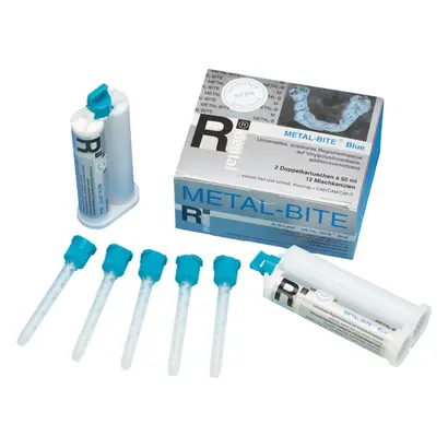 56593_RSILINE_METALBITE_Blue_Doppelkartusche_Pa_2x50ml R-dental Dentalerzeugnisse GmbH R-SI-LINE METAL-BITE Blue Doppelkartusche Pa 2x50ml