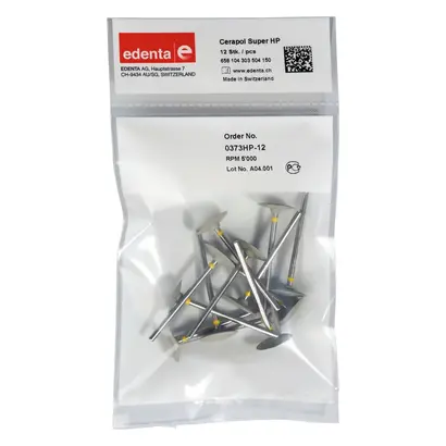 Edenta Cerapol Super - Packung 12 Stück grau, HP, Figur 303, 2,5 mm, ISO 150