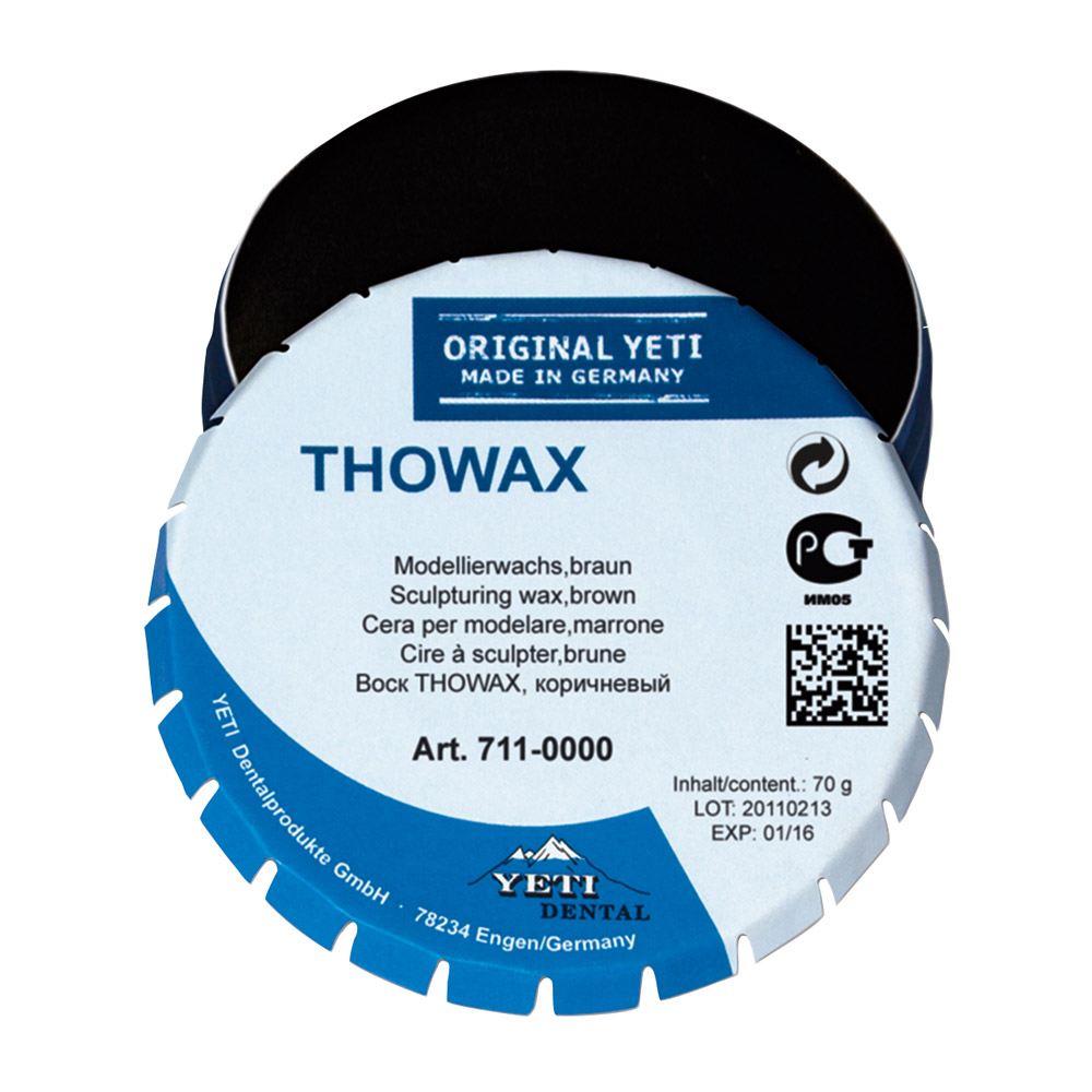 Thowax Modellierwachs braun 70g