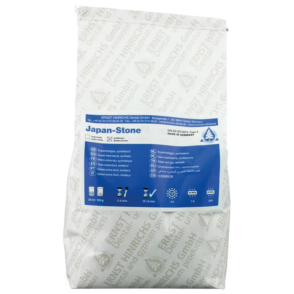 ERNST HINRICHS Japan-Stone - Beutel 5 kg Superhartgips goldbraun