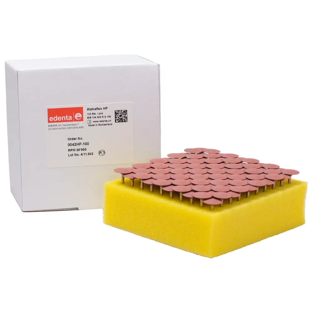 Edenta Alphaflex - Packung 100 Stück braun, HP, Figur 303, 2,5 mm, ISO 150