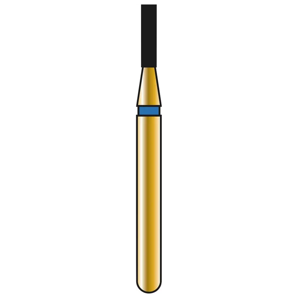 COLTENE DIATECH Diamanten G835 - Packung 5 Stück blau mittel (M), FG, Figur 109 Zylinder Kante flach, 4 mm, ISO 010